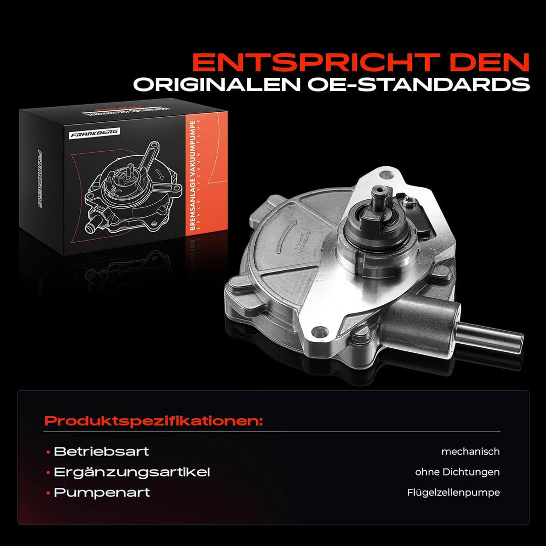 Frankberg Unterdruckpumpe Bremsanlage Vakuumpumpe Kompatibel mit W203 CL203 S203 C209 R171 2002-2011