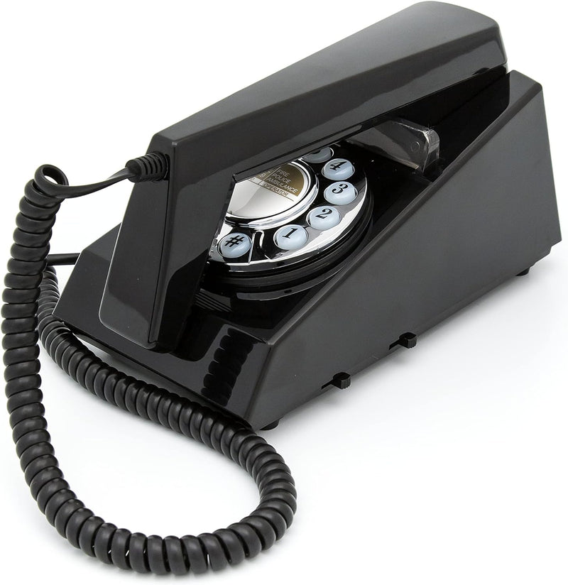 GPO GPOTRMB Trim Telephone Desktop Push-Button Telephone (Black) Schwarz, Schwarz