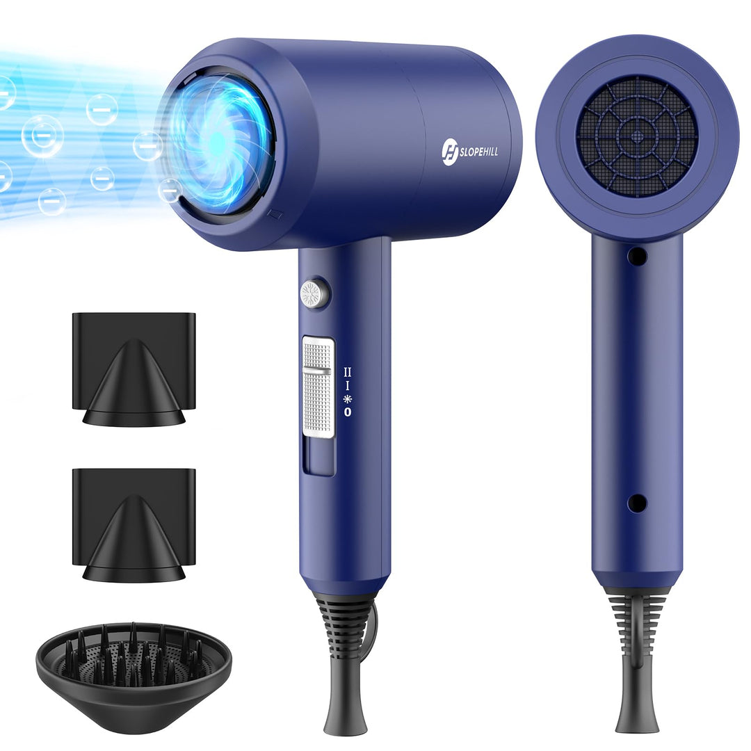 Ionen Föhn AC Motor 1800W Haartrockner, Slopehill Schnelltrocknen Hair Dryer, Haarfön mit Heiss-/Kal