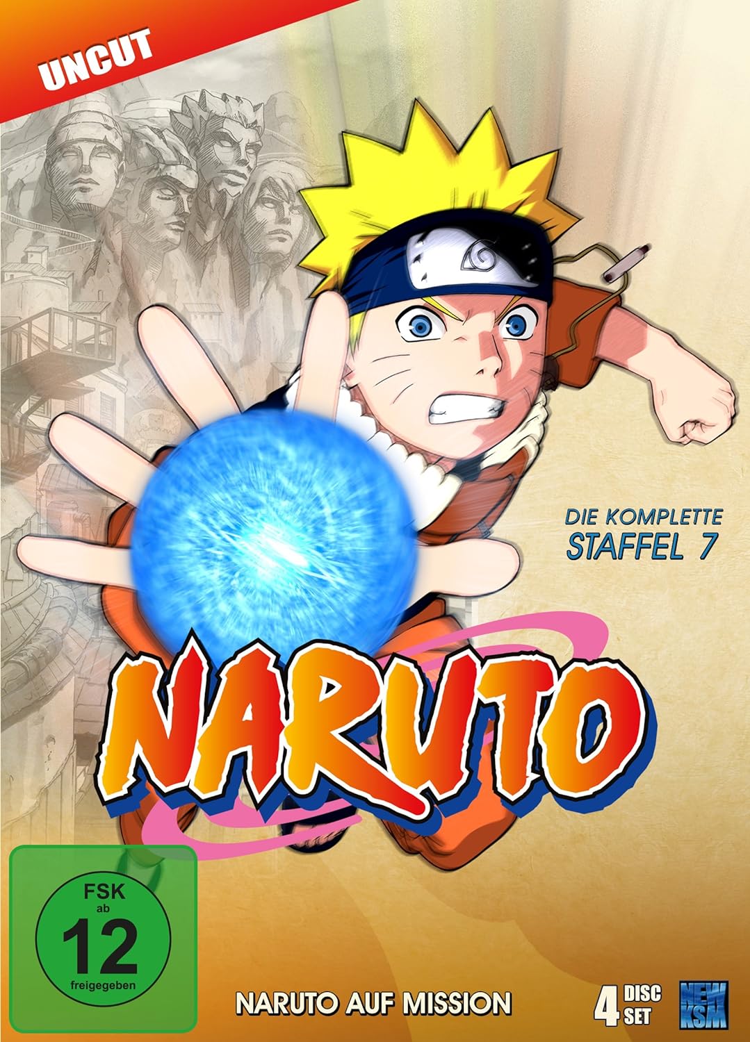 Naruto, Staffel 7: Naruto auf Mission (Episoden 158-183, uncut) [4 DVDs], DVD