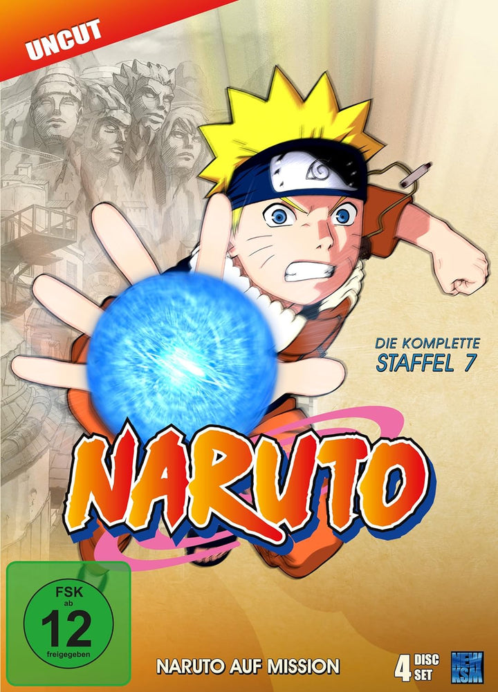 Naruto, Staffel 7: Naruto auf Mission (Episoden 158-183, uncut) [4 DVDs], DVD