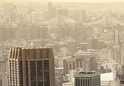 murando - Wandbilder XXL Stadt New York 90x30 cm 1 tlg - Wand Deko Vlies Leinwand Bilder Gross Wandd