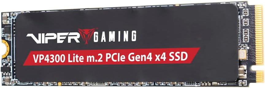 Patriot Memory Viper VP4300 Lite 4TB M.2 PCIe Gen4 x4 SSD Kompatibel mit PS5, 4TB