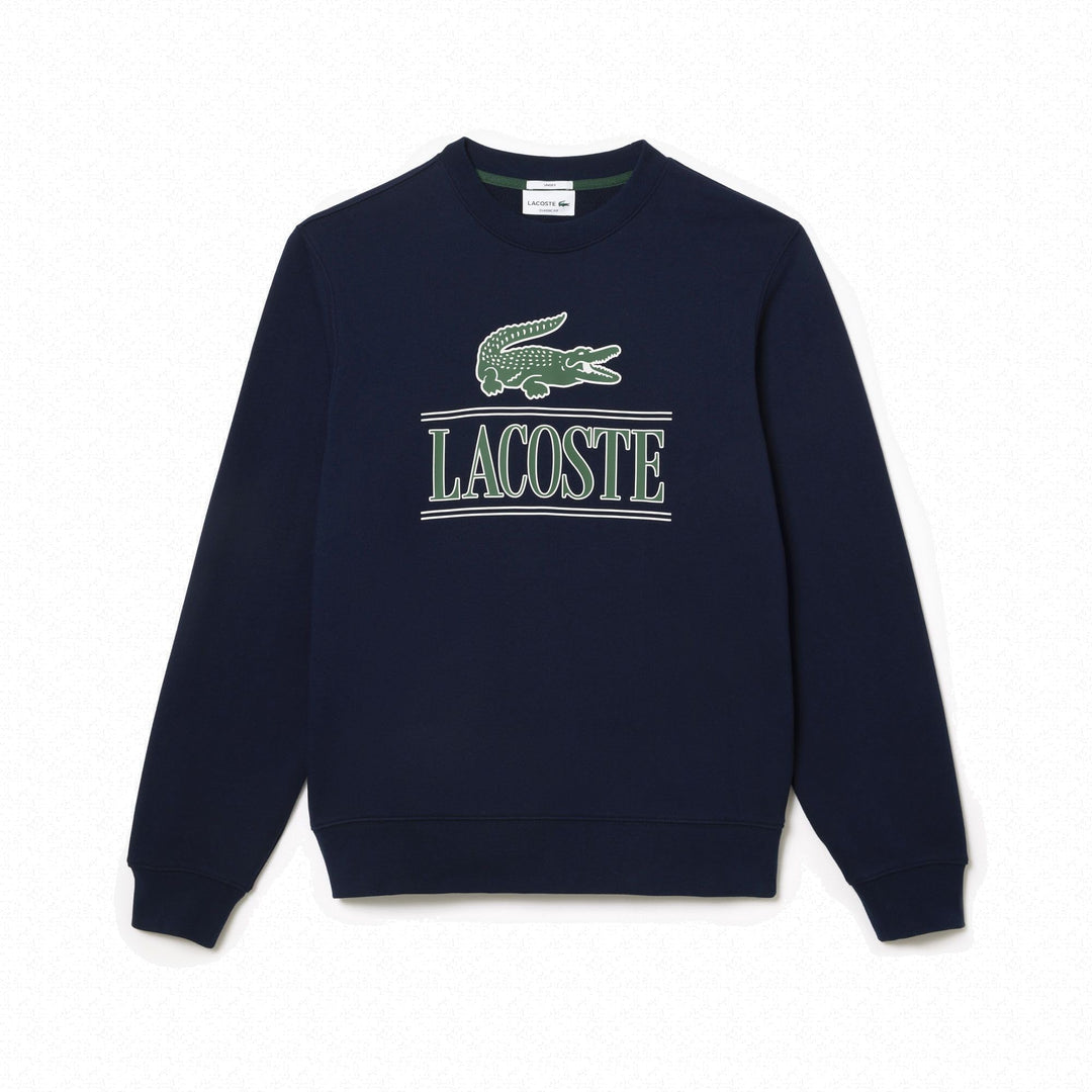 Lacoste Herren Sweatshirt SH1228, Männer Pullover,sportlicher Sweater,Logo M Navy Blue (166), M Navy