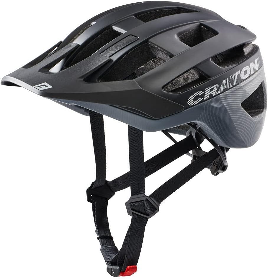 Cratoni Helmets AllRace Fahrradhelm, Schwarz-Grau, M-L 56-61
