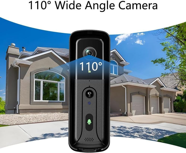 Drahtlose Video Türklingel mit Kamera 100m Verbindung 4,3“ IPS Display 1080P Kabellose Funk Türkling