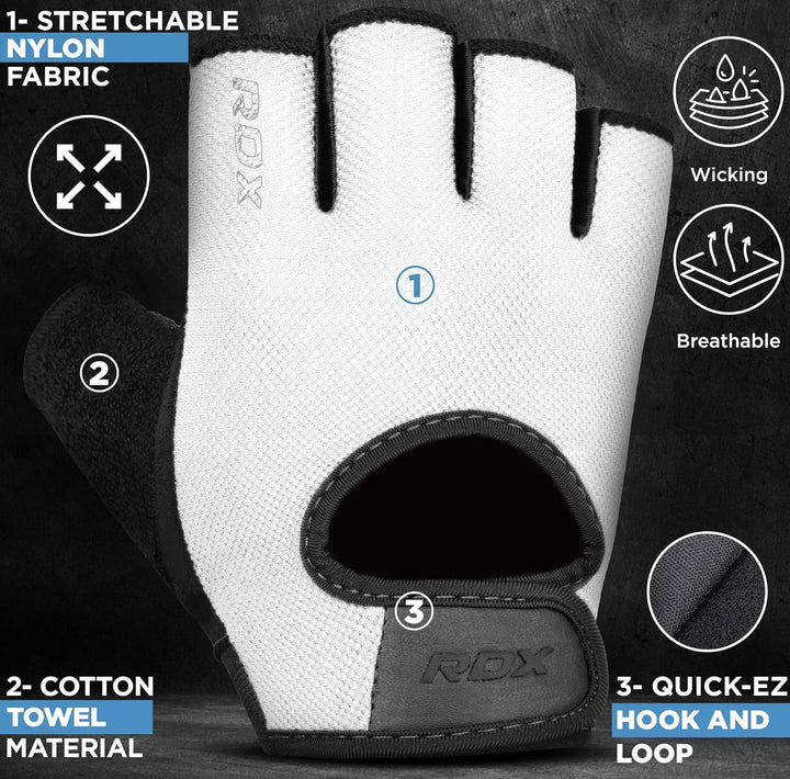 RDX Fitness Handschuhe Herren Damen, Trainingshandschuhe Krafttraining Anti-Rutsch Gewichtheber Hand