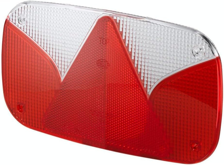 HELLA - Heckleuchte - Glühlampe - 12V - Anbau/geschraubt - Lichtscheibenfarbe: weiss/rot - Stecker: