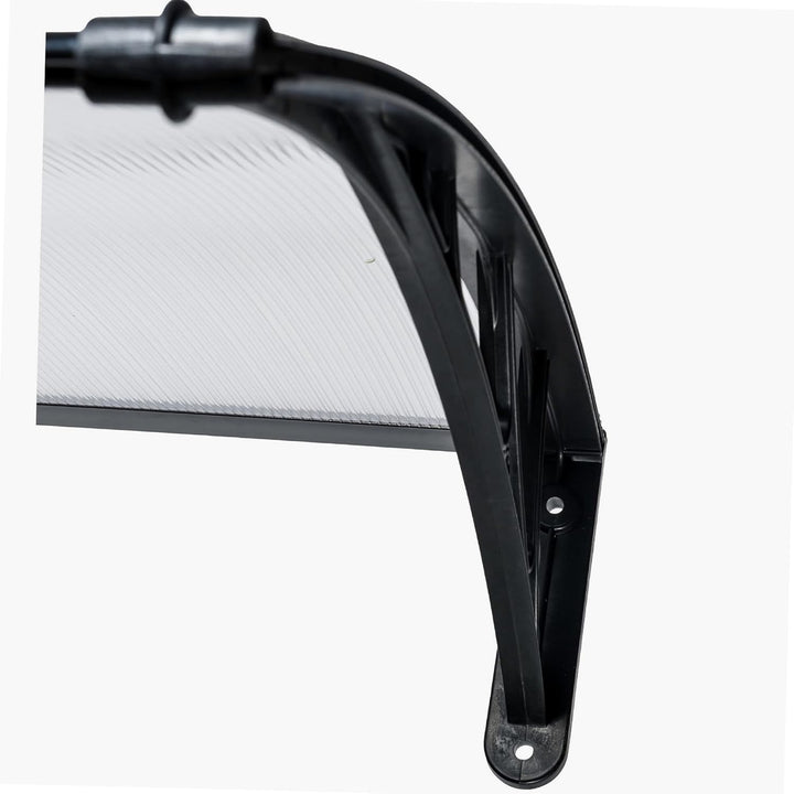 Werkapro Markise Polycarbonat 80 x 100 cm schwarz, 100 cm