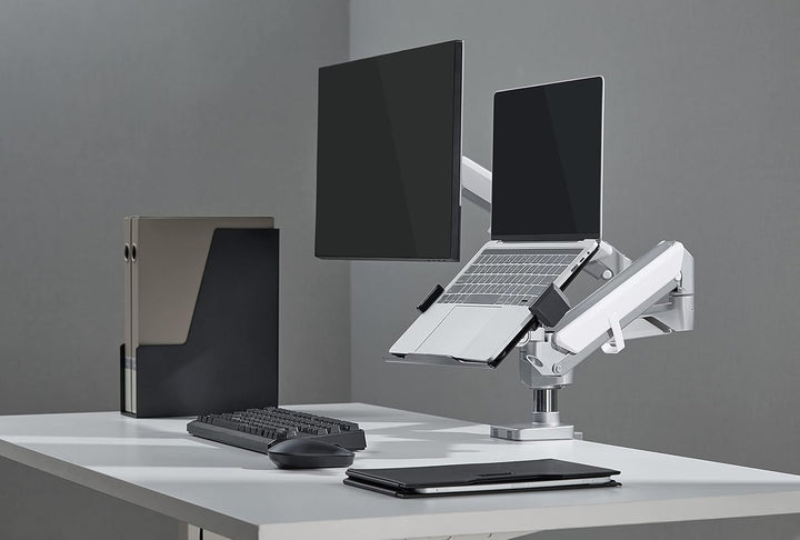 Notebookhalterung für 12 13 15 17 Zoll Notebooks für Monitorhalterungen mit VESA 75 Office-LTH2