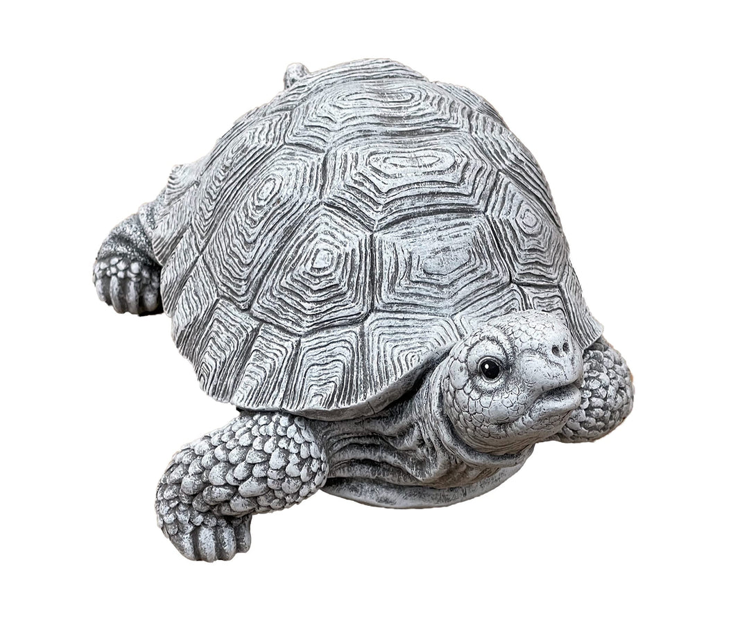 stoneandstyle Steinfigur natürliche Schildkröte Törtel frostsicher Winterfest Steinguss massiv