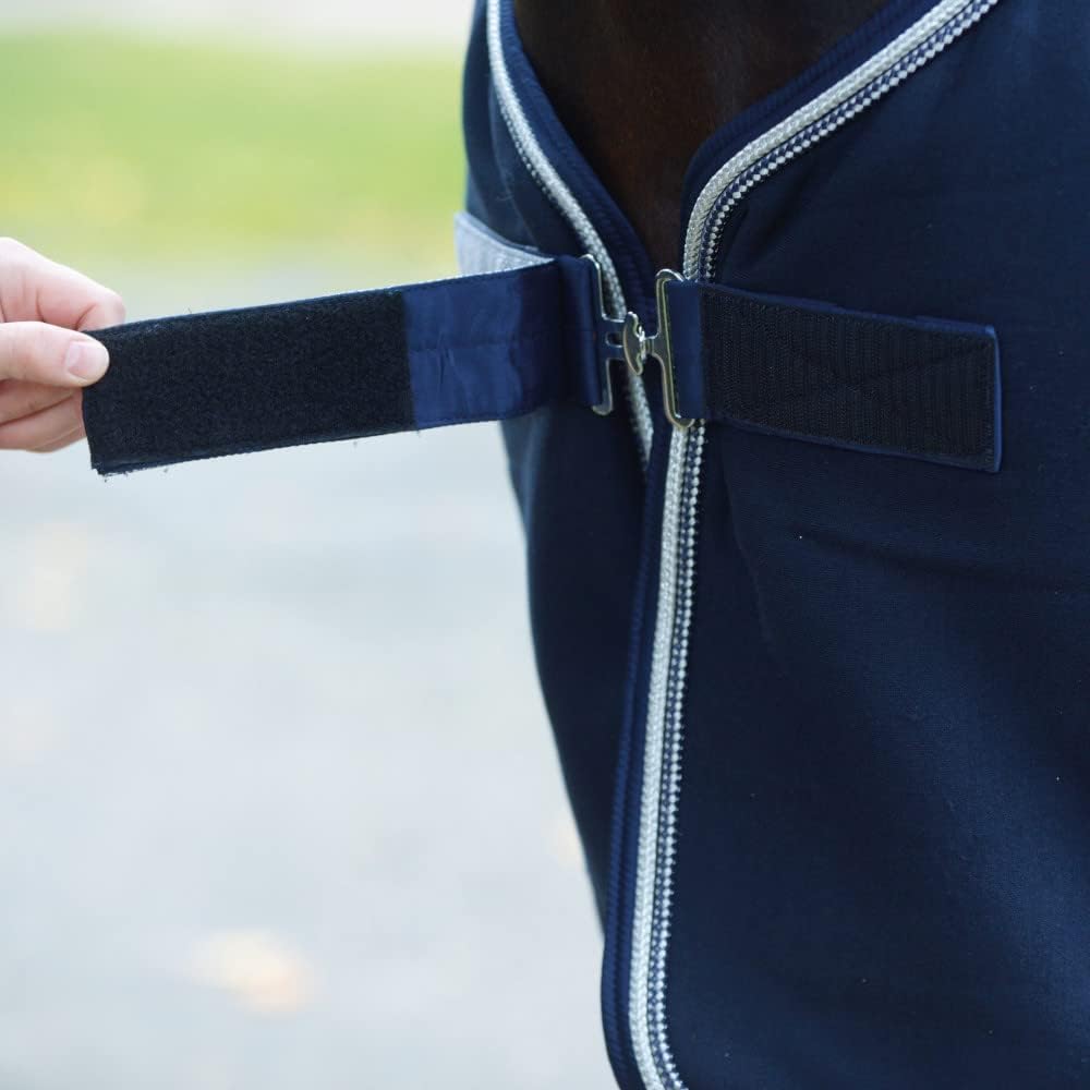Busse Abschwitzdecke Jersey Fashion Navy mit Kreuzbegurtung 125, 125