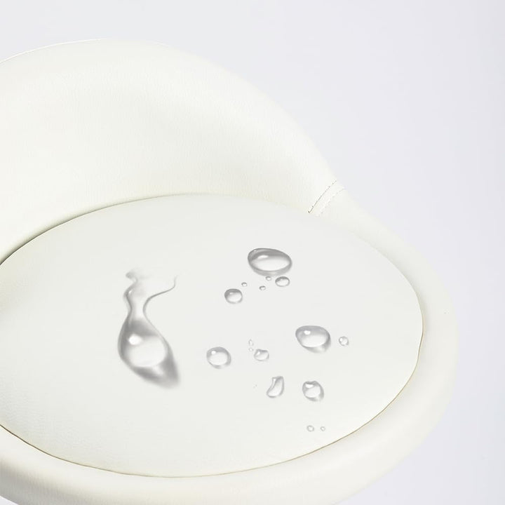 Mingone Bürohocker Höhenverstellbar 2 Stück Rollhocker mit Lehne Drehhocker mit Rollen Arbeitshocker