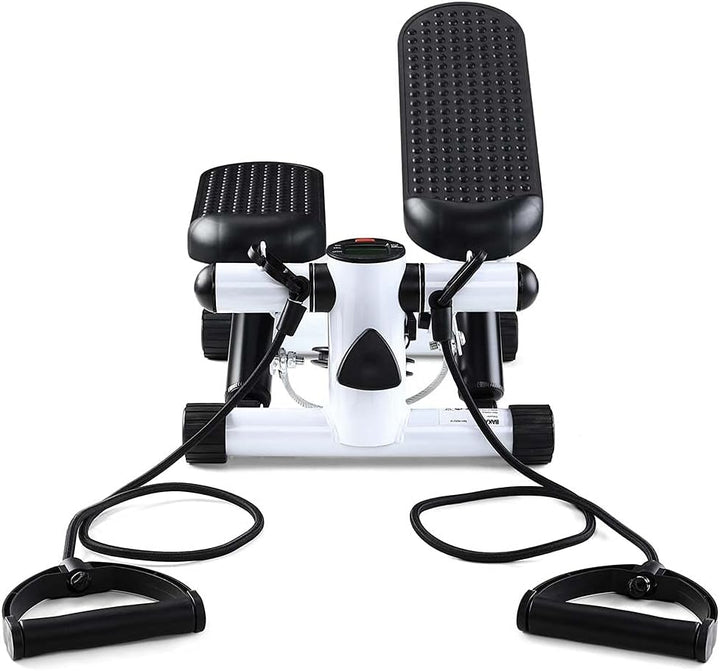 BAKAJI Stepper Training Fitness Cardio Beine Bauch Hüfte mit LCD-Display Kalorien Zeit und elastisch