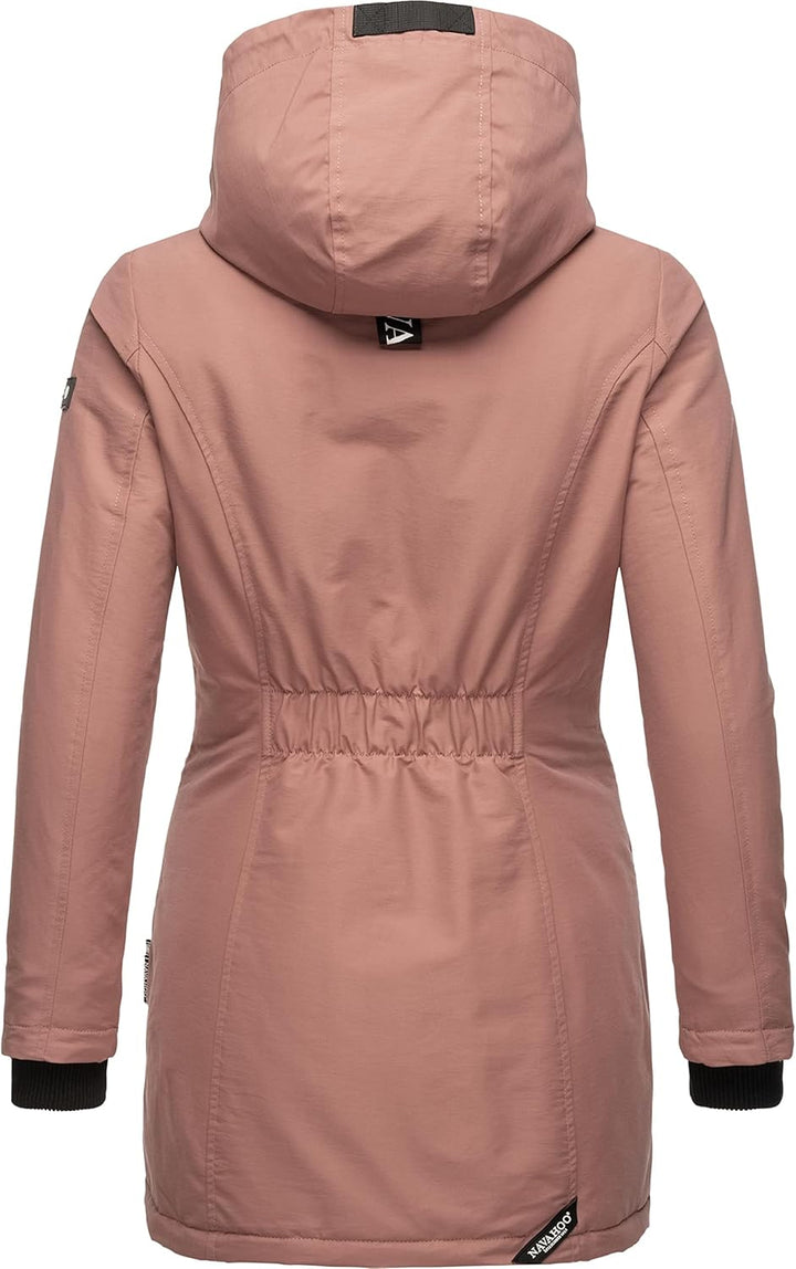 Navahoo Damen Warmer Winter Kurzmantel Blizzardstorm XS-3XL XS Terracotta, XS Terracotta