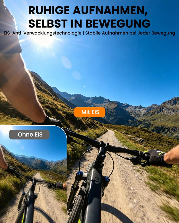 Bextgoo Bodycam, Action Cam 4K, Body Camera WiFi 64GB Dashcam Fahrrad Schwarz, Schwarz