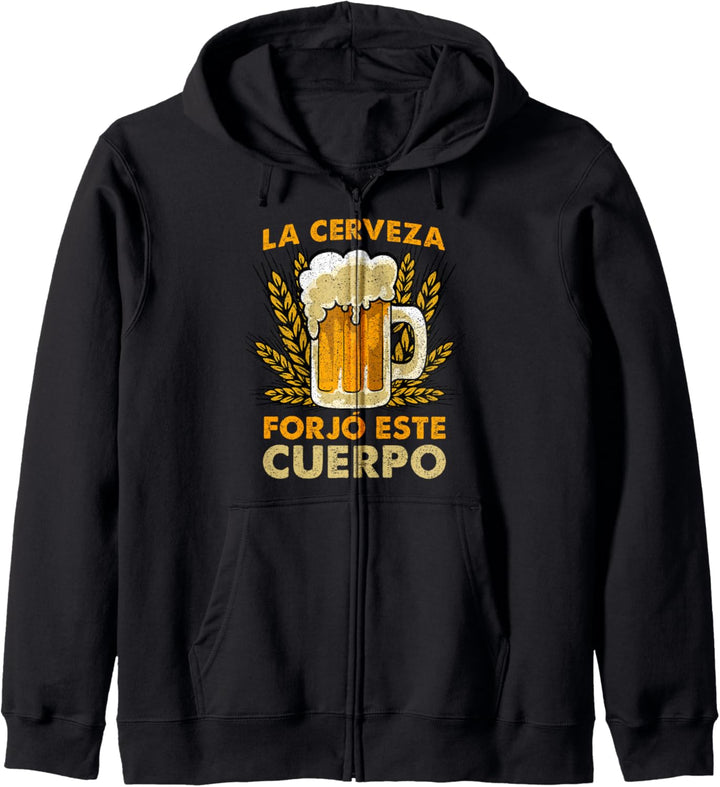 La Cerveza Forjó este Cuerpo Camiseta Cerveza Divertida Kapuzenjacke