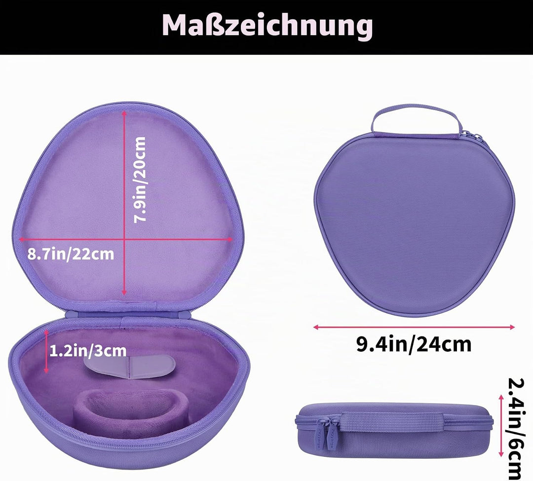 Hart Schutzhülle kompatibel mit Apple AirPods Max Kopfhörer Lila, Lila