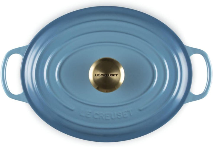 Le Creuset Signature Gusseisen-Bräter mit Deckel, Ø 27 cm, Oval, Für alle Herdarten und Induktion ge