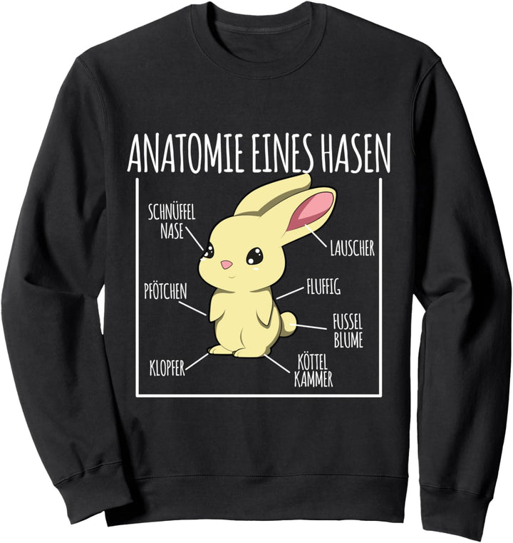 Anatomie eines Hasen Sweatshirt