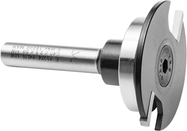 ENT 13974 Scheibennutfräser HW, Schaft (S) 8 mm, Durchmesser (D) 40 mm, NL 2,5 mm, ØKL 28 mm, T 6 mm