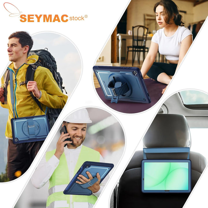 SEYMAC stock Hülle für Samsung Galaxy Tab A11+ Plus/A9+ Plus 11 Zoll 2025/2023, Stossfeste Hülle mit