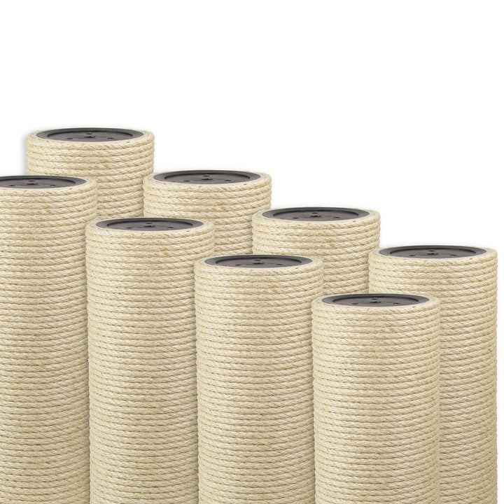 Kratzbaumland 15 cm Deluxe-Sisalstamm mit 8 mm Sisalseil Länge: 39 cm/Gewinde: 10 mm (M10) Länge: 39