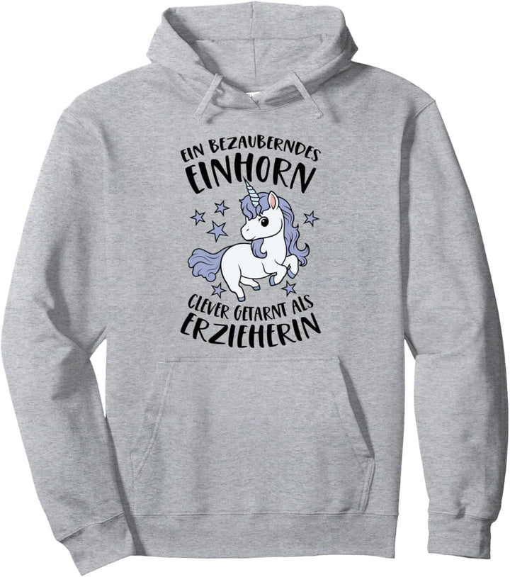 Erzieherin Einhorn Kindergarten Kita Erzieher Geschenk Pullover Hoodie