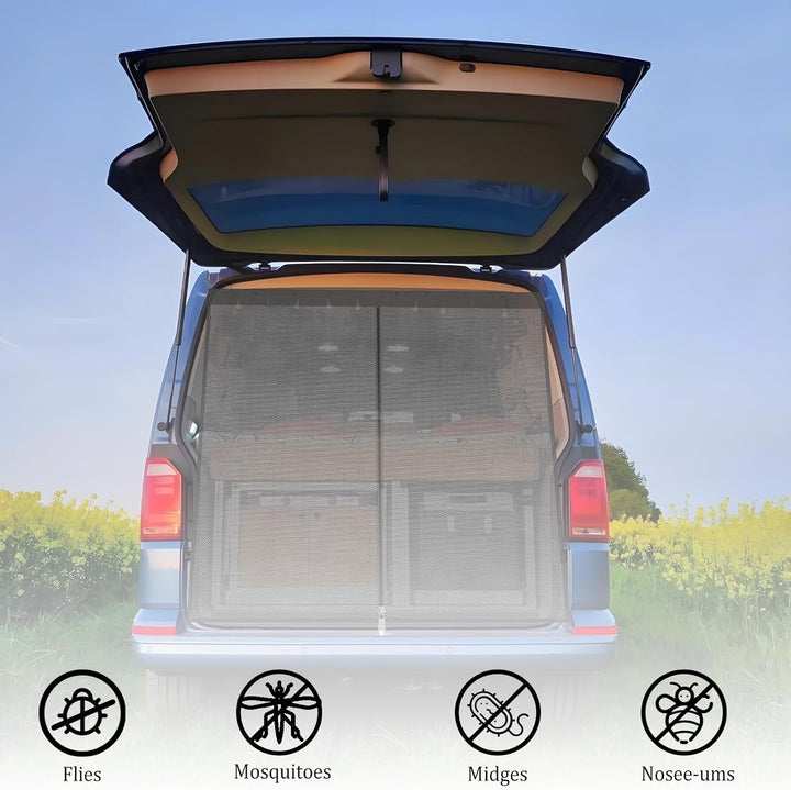 HAMON Auto Hintertür Heckklappe Insektennetz Sonnenschutz Moskitonetze Moskitonetz Ersatz für Ford T
