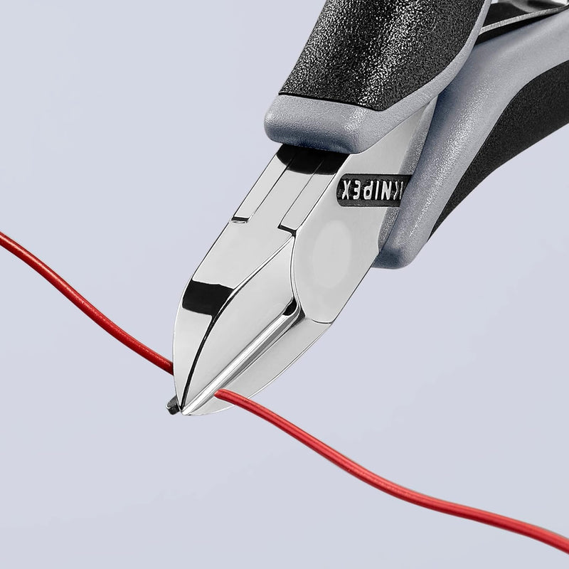 Knipex Elektronik-Seitenschneider ESD mit Mehrkomponenten-Hüllen 115 mm 77 12 115 ESD runder Kopf, m