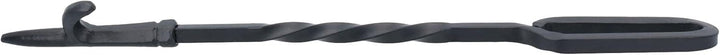 AB Tools 44,5 cm langer Haken mit Schlaufe oben, verdrehter Schürhaken, Feuer, Kohle, Holzbrenner, S