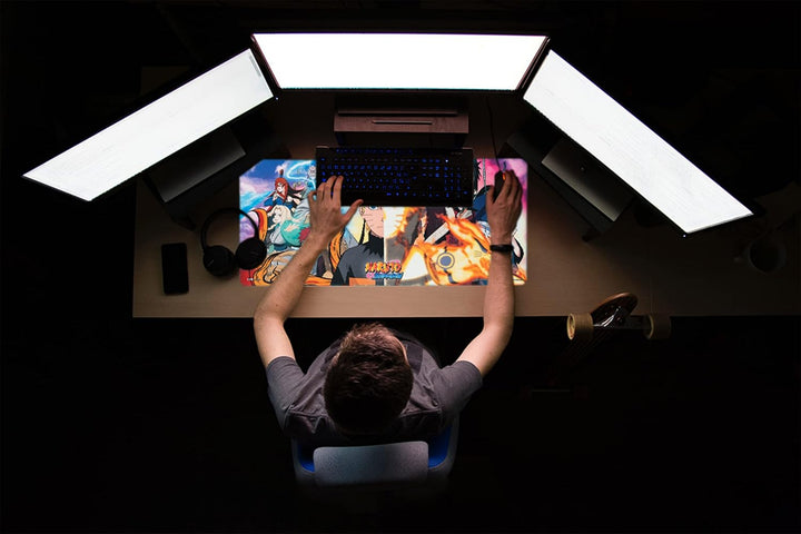 Grupo Erik - XL Mauspad Naruto - Kawaii Gaming Mauspad - Mouspad mit Motiv - Naruto Fanartikel - Man