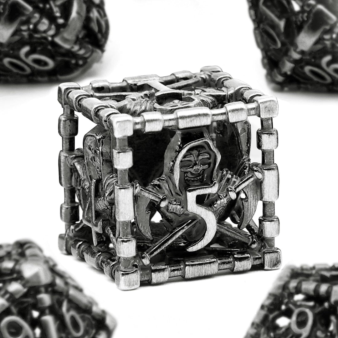 DND WürfelSet Rollenspiel, Polyedrische Dice Set D&amp;D Würfel Set Metall für Brettspiel Dungeons and D