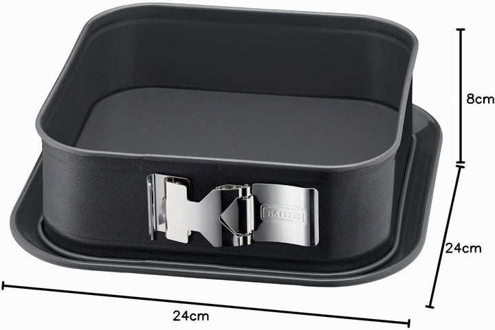 Original Kaiser La Forme Plus Springform eckig 24 x 24 cm, Backform quadratisch, rechteckig, Emaille