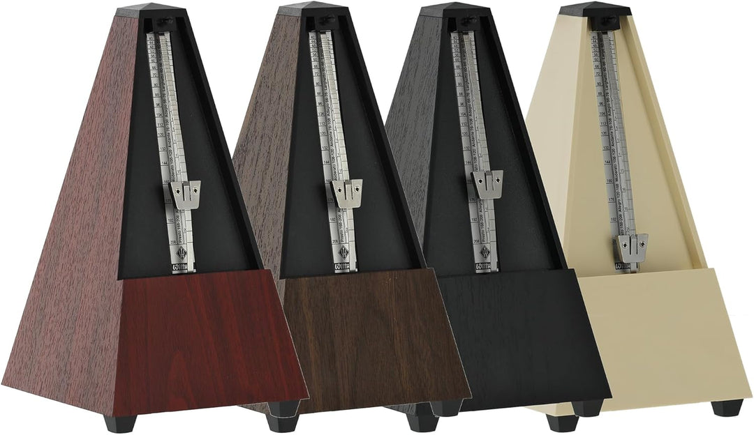 Wittner Metronom 806K Kunststoffgehäuse ohne Glocke Taktell Pyramidenform schwarz, schwarz