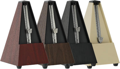 Wittner Metronom 806K Kunststoffgehäuse ohne Glocke Taktell Pyramidenform schwarz, schwarz