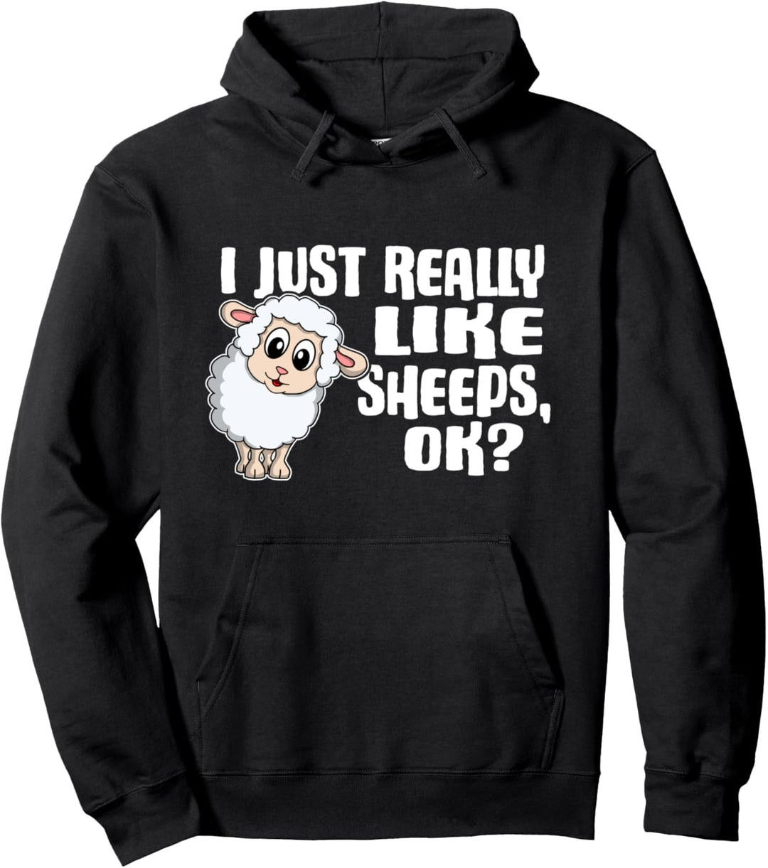 I Just Really Like Sheeps Ok Lustiges Schaf Kostüm Bauer Pullover Hoodie