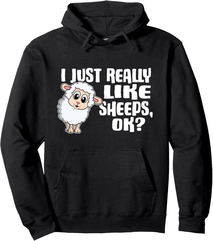 I Just Really Like Sheeps Ok Lustiges Schaf Kostüm Bauer Pullover Hoodie