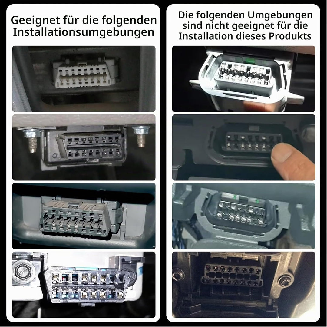OBD2-Port-Sperre, Metall-OBD-Port-Diebstahlschutz mit Speziellem Entfernungswerkzeug, Elektrosystem-
