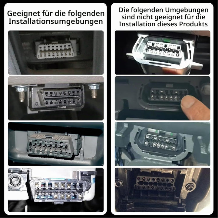 OBD2-Port-Sperre, Metall-OBD-Port-Diebstahlschutz mit Speziellem Entfernungswerkzeug, Elektrosystem-