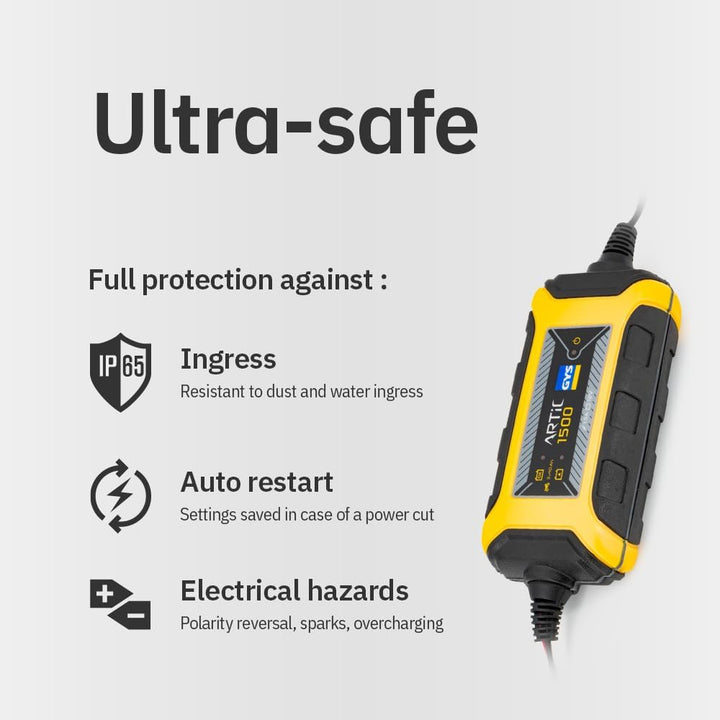 GYS Ladegerät Batterieladegeräte 12 V Artic 1500