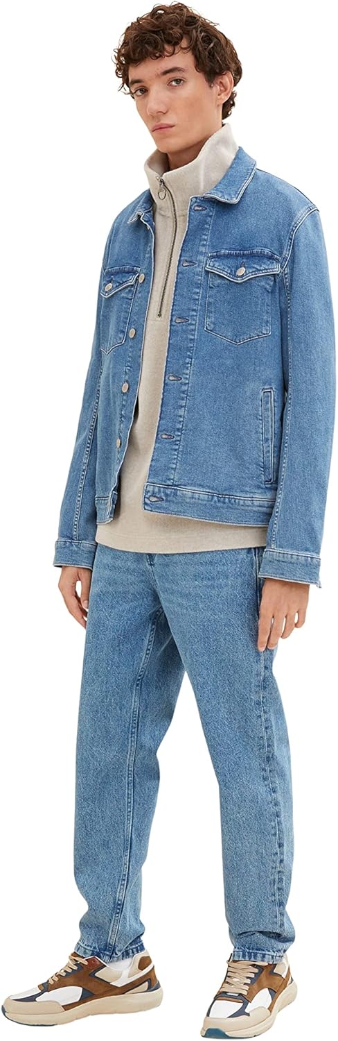 TOM TAILOR Denim Herren Loose Fit Jeans 29W / 32L 10118 - Used Light Stone Blue Denim, 29W / 32L 101