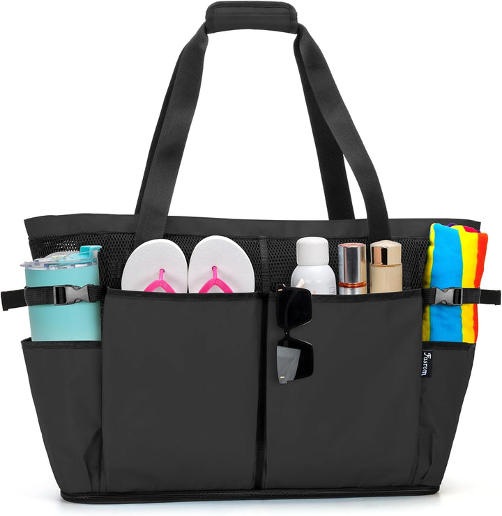 Fasrom Extra Grosse Netz Strandtasche, Übergrosse Strandtasche für Strandausflug (Patent Angemeldet)