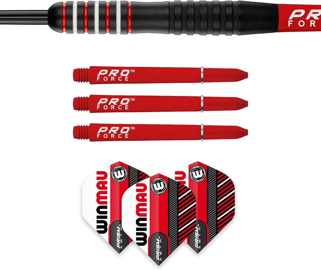 WINMAU Rookie Brass Darts-Set mit Flights, Schäften (Stiele) und exklusivem Dart-Broschüre – erhältl