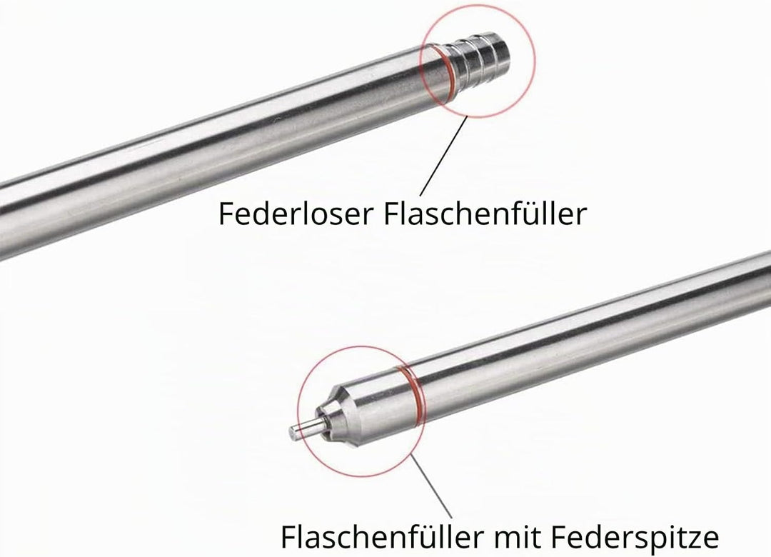 Flaschenfüller, Bier Flaschenfüller, 35,2 cm Edelstahl Federbeladener Bierflaschenfüller,Canning Typ