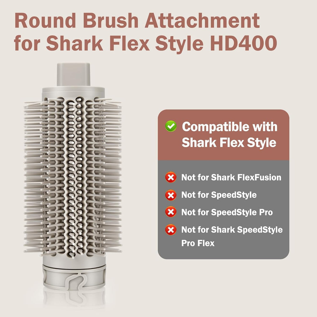 Verbesserte runde Volumenbürste für Shark FlexStyle-Aufsatz, ovale runde Volumenbürste für Shark Fle