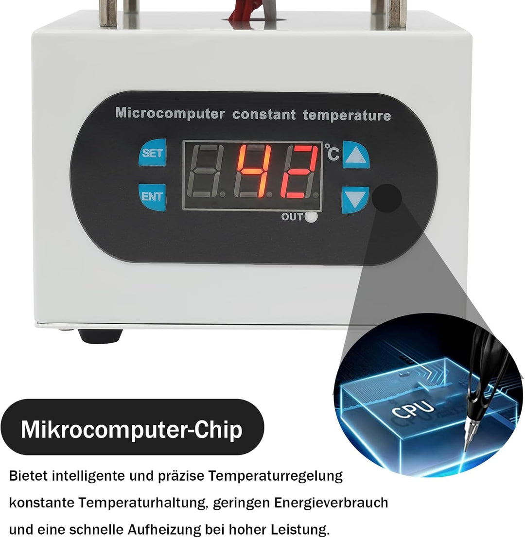 VonVVer Lötstation Heizplatte 100x100mm Mini Heizplatte Löten 350W Klein Heizplatten 400 ℃ Elektrisc