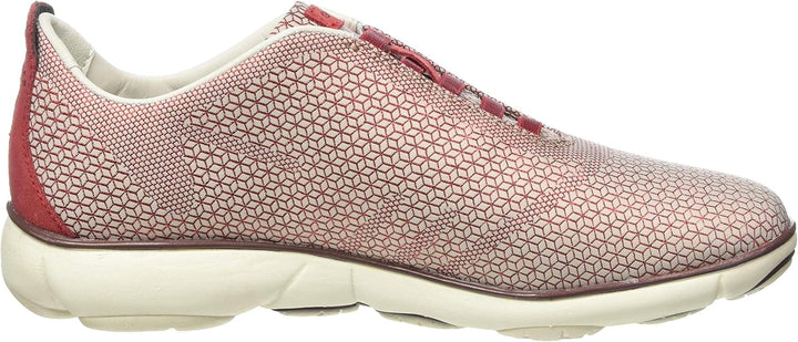 Geox Mädchen D Nebula E Sneakers 36 EU Sand Dk Red, 36 EU Sand Dk Red