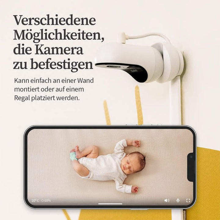OWLET Cam 2 - Babyphone mit Kamera - mobiles Videobabyphone- steuerbar via App, reagiert auf Bewegun