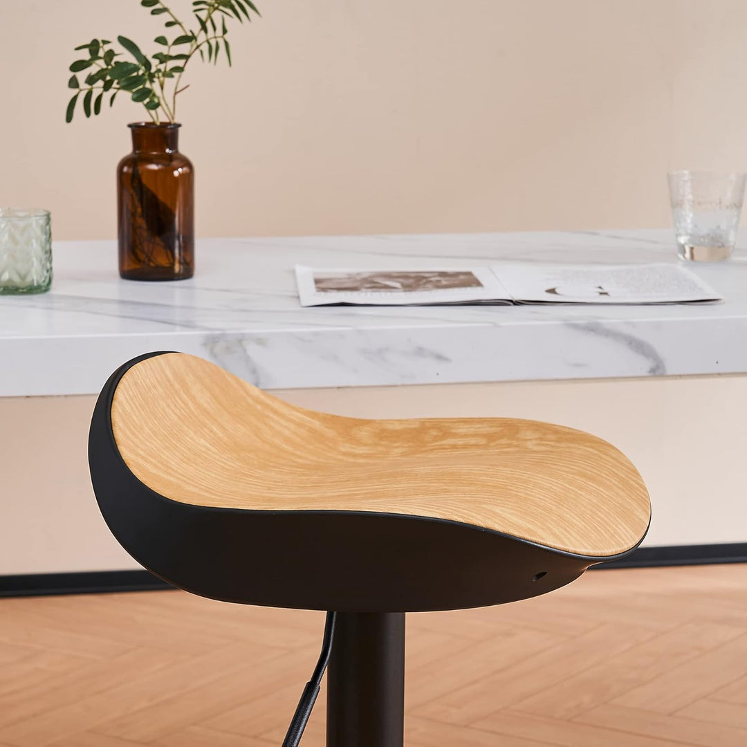 YOUNIKE Barhocker 2er Set Barstuhl Höhenverstellbar 360°Drehbar Küchenhocker mit Fussstütze, Tresenh